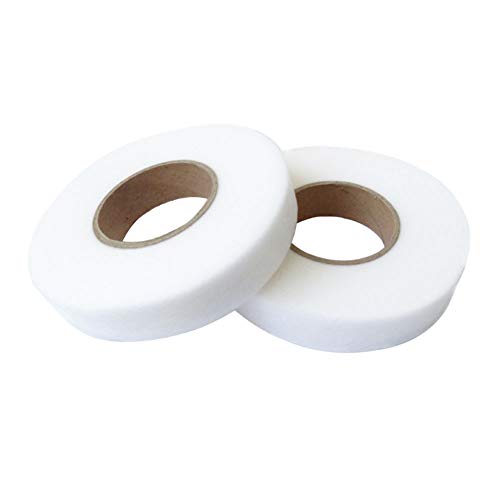 Anyasen 3 Rollos Cinta de Planchar Cinta de Dobladillo Adhesiva Cinta de Fusionar de Tela Cinta de Planchar para Cortinas Pantalones Vaqueros Cortinas y Telas (10 mm/15 mm/20 mm)