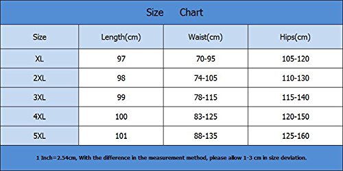 AnyuA Tallas Grandes Mujer Pantalones Harem Ligeros con Cintura Elástica Negro 4XL