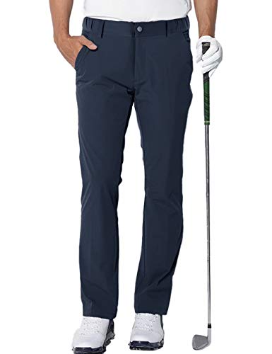 aoli ray Hombre Golf Pantalones Impermeables Ligeros Deporte Pants Navy Tamaño:32~34"