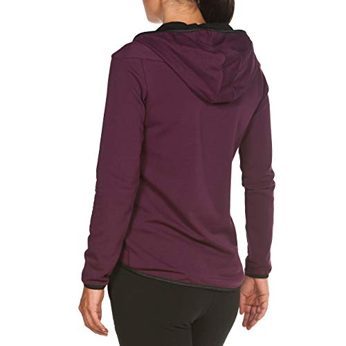 Arena W Hooded F/Z Jacket Chaqueta con Capucha Mujer Gym, Red Wine, L