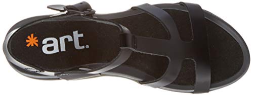 Art Rotterdam, Zapatos de tacón con Punta Abierta Mujer, Negro (Black Black), 40 EU