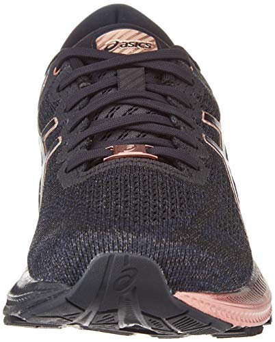 Asics Gel-Kayano 27 Platinum, Road Running Shoe Mujer, Black/Rose Gold, 38 EU