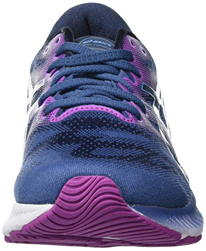 Asics Gel-Nimbus 23, Road Running Shoe Mujer, Grand Shark/Digital Aqua, 40 EU