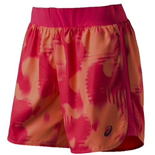 ASICS Mujer Oberbekleidung fuzex 5.5 Pulgadas Print Pantalones Cortos Naranja Naranja Talla:Extra-Large