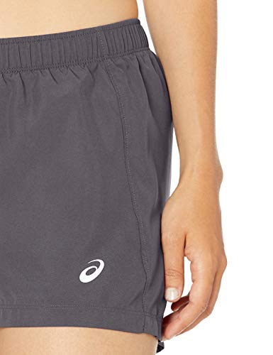 ASICS Silver 4” Short Pantalones Cortos, Gris Oscuro, Large para Mujer