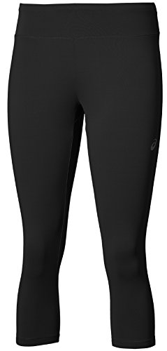 ASICS Spiral Mallas 3/4, Mujer, Negro (Performance Black), L