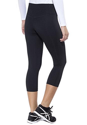 ASICS Spiral Mallas 3/4, Mujer, Negro (Performance Black), L