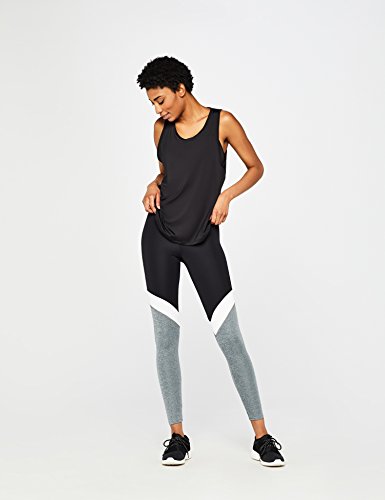 AURIQUE Leggings de Deporte Mujer, Negro, 42 (Talla del Fabricante: Large)