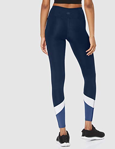 Aurique Leggings deportivos para Mujer, Azul (Dress Blue/White/Gray Blue), XS