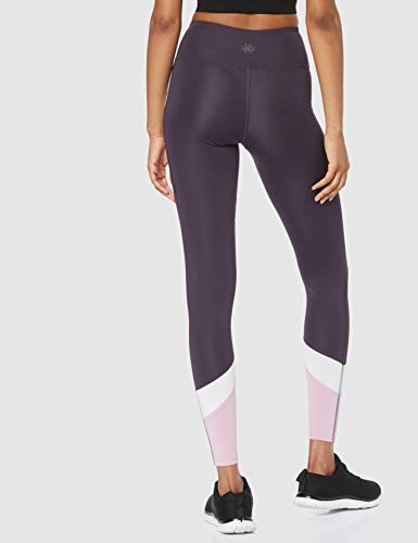 Aurique Leggings deportivos para Mujer, Morado (Nightshade/White/Mauve Mist), S