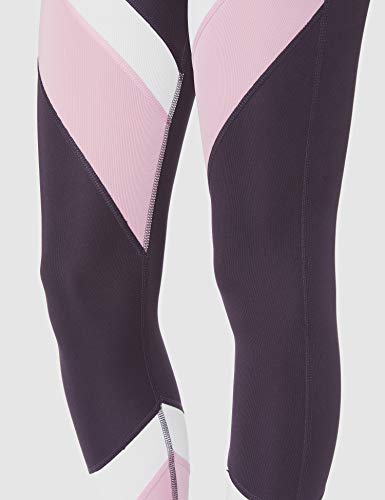 Aurique Leggings deportivos para Mujer, Morado (Nightshade/White/Mauve Mist), S