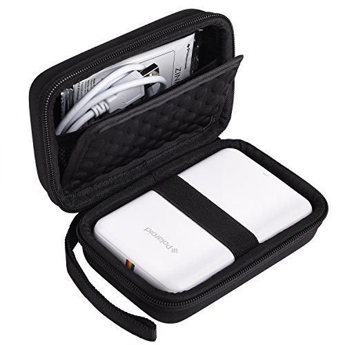 Austor duro estuche de viaje bolsa de almacenamiento con cremallera - piñón Polaroid impresora portable photo printer, HP
