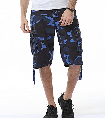 AYG Bermudas Cargo Shorts Hombres Pantalones Cortos Leisure Casual Pantalon Cortos Camuflaje