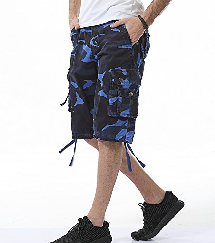 AYG Bermudas Cargo Shorts Hombres Pantalones Cortos Leisure Casual Pantalon Cortos Camuflaje