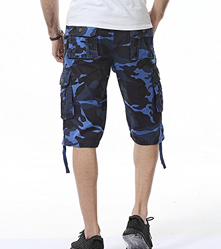 AYG Bermudas Cargo Shorts Hombres Pantalones Cortos Leisure Casual Pantalon Cortos Camuflaje