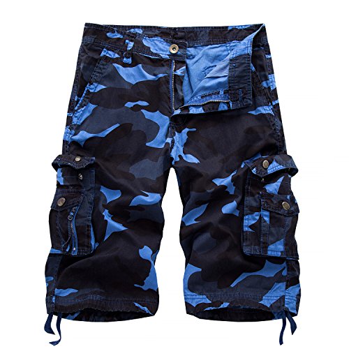 AYG Bermudas Cargo Shorts Hombres Pantalones Cortos Leisure Casual Pantalon Cortos Camuflaje