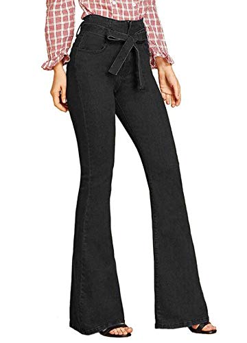 Babao Vaqueros De Cintura Alta para Mujer Pantalones De Mezclilla Acampanados Vaqueros De Pierna Ancha