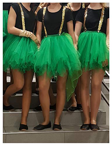 Bbonlinedress Faldas Tul Mujer Enaguas Cortas Tutus Ballet Mini para Vestidos Black Yellow M