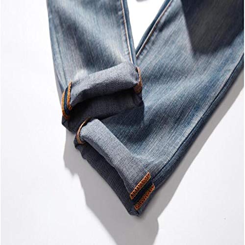 Beastle Pantalones Vaqueros para Hombre nuevos Pantalones Vaqueros Rasgados Harlan de Gran tamaño Holgados a la Moda Ropa de Trabajo Deportiva Informal 42