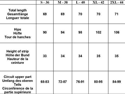 BeLady Leggins Premamá 3/4 Capri Embarazo Ropa Algodón Muchos Colores Todas Las Tallas (Negro, XL)