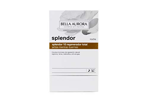 Bella Aurora Crema de Noche Mujer 50+ Años, 50 ml | Anti-Arrugas | Anti-Edad | Anti-Manchas | Tratamiento Facial Hidratante para Mujer | Pieles Maduras | Splendor 10