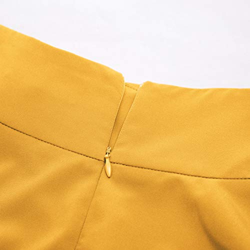 Belle Poque Falda Asim?Rica Ruffles Mujer Vintage con Volante Gitana Estilo G?ICO S