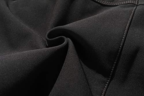 BenBoy Pantalon Montaña Mujer Secado Rápido Impermeable Pantalones Trekking Escalada Senderismo Acampada Transpirables y Ligeros,KZ2677W-Black-S