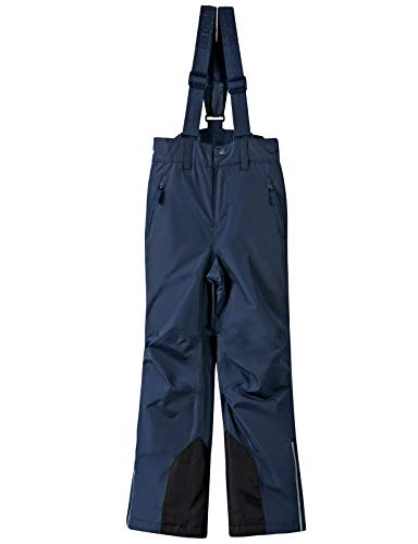 BenBoy Pantalones de Esquí para Niños Montaña Pantalones de Nieve Impermeables Invierno Deportes Niñas Niños Pantalones Trekking Escalada,KZ2216-Darkblue-164
