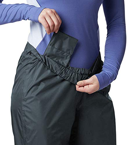 BenBoy Pantalones Impermeables para Mujer Trekking Pantalones de la Lluvia de Respirable Montaña Escalada Senderismo Softshell (M, E Gris Oscuro)