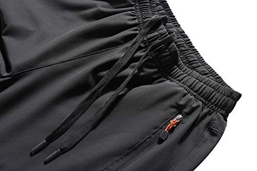 BenBoy Pantalones Montaña Trabajo Mujer Secado Rápido Pantalones Casuales Deportivos Pantalon de Trekking Escalada Senderismo Acampada Impermeable,KZ2016W-Black-L