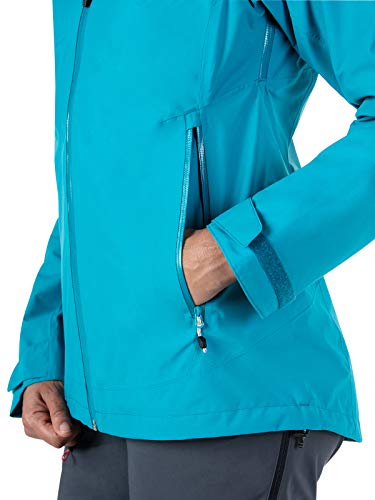 Berghaus Ridgemaster - Chaqueta impermeable con ventilación Gore-Tex Shell para mujer, Mujer, Chaqueta impermeable Gore-Tex Shell, 422379BT8, Marea Tahití, 36