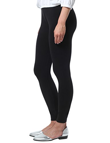 Berydale Leggings largos de mujer, mate, 100 DEN, Negro, 46 (Talla del fabricante: 2XL)