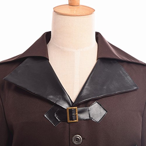 BESSUME De los Hombres gótico Chaqueta Victoriano Steampunk VTG Capa Chaqueta (M)