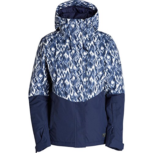 Billabong Junior's Akira Printed Snow Jacket, Peacoat, S