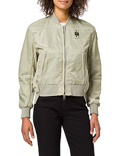 Blauer GIUBBINI Corti FODERATO Chaqueta, 900 Gris Musgo, L para Mujer