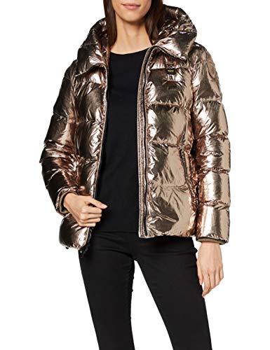 Blauer Giubbini Corti Imbottito Piuma Chaqueta Deportiva, Plateado (Platino 060), Large para Mujer