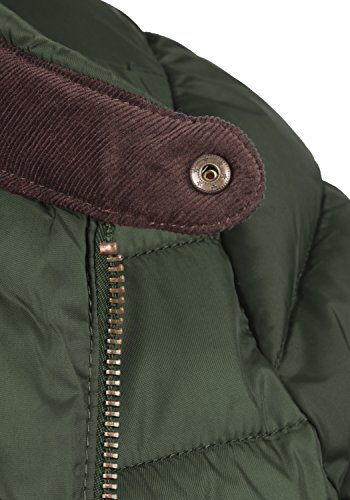 BlendShe Cora Chaqueta Acolchada de Plumas Chaqueta De Entretiempo para Mujer con Cuello Alto, tamaño:XL, Color:Duffle Bag Green (77019)