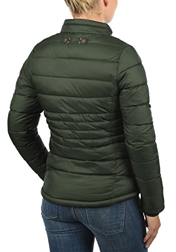 BlendShe Cora Chaqueta Acolchada de Plumas Chaqueta De Entretiempo para Mujer con Cuello Alto, tamaño:XL, Color:Duffle Bag Green (77019)