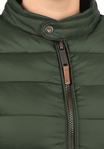 BlendShe Cora Chaqueta Acolchada de Plumas Chaqueta De Entretiempo para Mujer con Cuello Alto, tamaño:XL, Color:Duffle Bag Green (77019)
