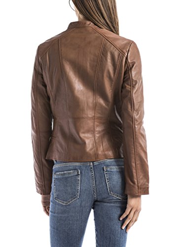 BLUE WELLFORD Cazadora Piel Alazeia Marrón M