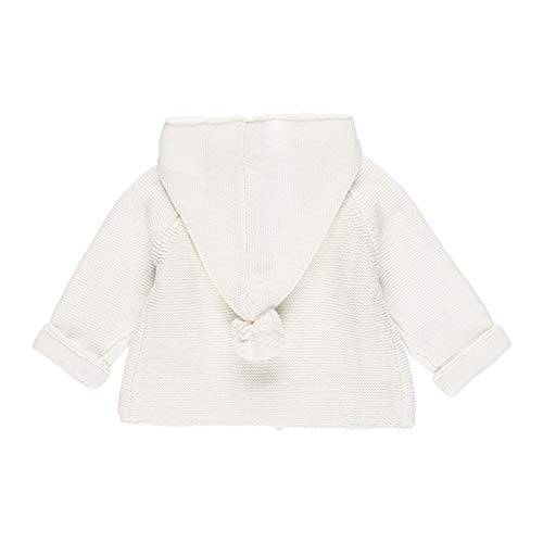 boboli - Chaqueta Tricotosa Bebé | con Capucha, Talla de 3 Meses | Chaqueta Entretiempo, 100% Algodón | Chaqueta Niña | Chaqueta Invierno | Unisex | Color Gris
