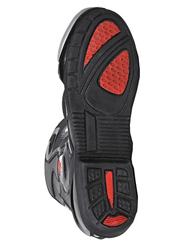 Bohmberg - Botas de moto, botas de piel deportivas, impermeables, de cuero estable protectores rígidos integrados - 43