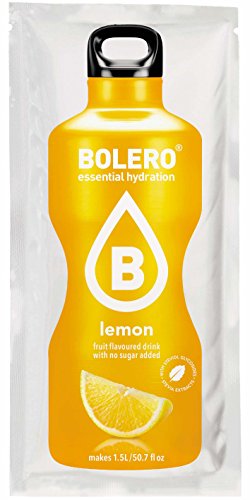 Bolero Bebida Instantánea sin Azúcar, Sabor Limón - Paquete de 12 x 9 gr - Total: 108 gr