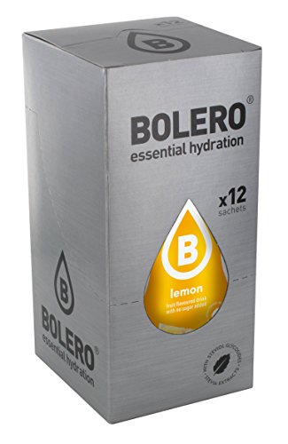Bolero Bebida Instantánea sin Azúcar, Sabor Limón - Paquete de 12 x 9 gr - Total: 108 gr