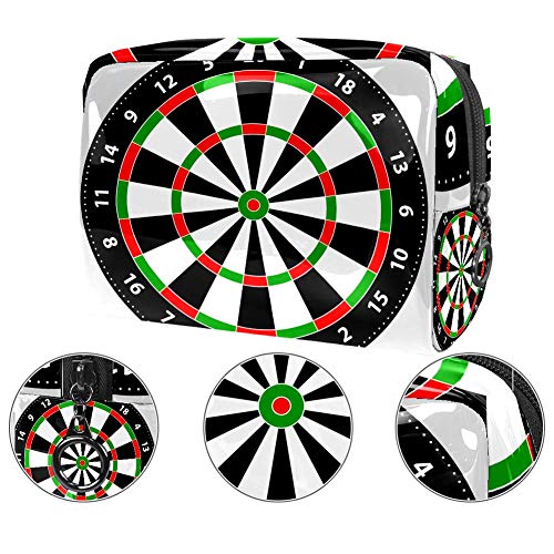 Bolsa de maquillaje portátil con cremallera bolsa de aseo de viaje para las mujeres práctico almacenamiento cosmético bolsa pistola juego jugador blanco práctica