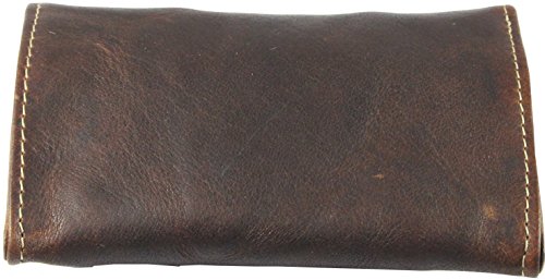 Bolsa De Tabaco "SHAQ" | Cuero De Búfalo | Estuche De Cigarillos Caja Hombre Femme Marrón | By Alpenleder