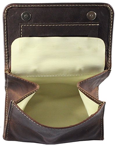 Bolsa De Tabaco "SHAQ" | Cuero De Búfalo | Estuche De Cigarillos Caja Hombre Femme Marrón | By Alpenleder