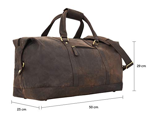 Bolso de Viaje Gusti - Ruben 36 litros Equipaje de Mano Bolsa de Viaje Maleta marrón Oscuro