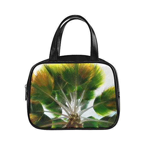 Bolsos de mano Mujer Árbol Palma Colombia colombiana Bolsos de moda para mujer Mujer Bolso de senderismo Pu Puño superior de cuero Satchel Cute Woman Bags