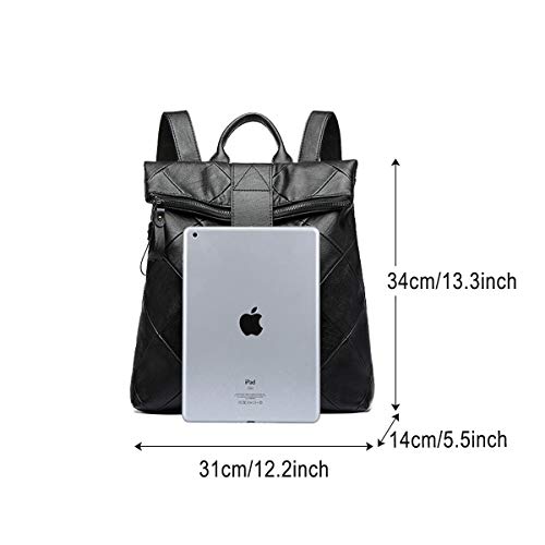 Bolsos Mochila Mujer Antirrobo Bolso de Hombro, JOSEKO Mochila de PU Cuero Piel Mochilas Casual Bolsa Bandolera Bolsa de Mensajero